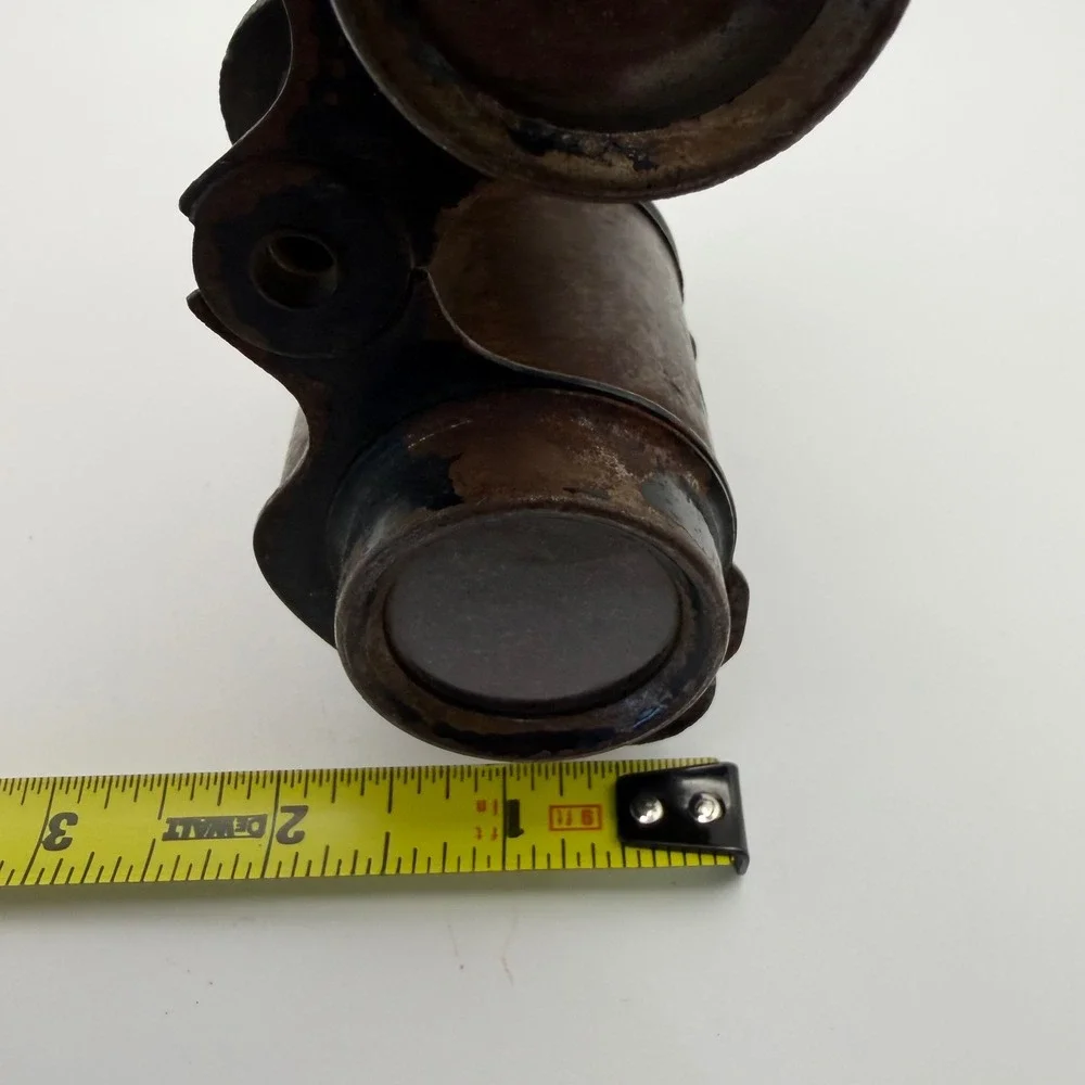 Vintage Antique Metal Binoculars Rusty Patina Steampunk Prop Decor 4.5x4in